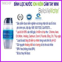 Bình Lọc Nước Cầm Tay Mini Tiện Lợi Bellaviewater Sản Xuất Tại Mỹ, Bình Lọc Nước Alkaline