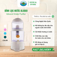 Bình Lọc Nước Uống Alibao Mineral Water Purifier 15L Nấm Sứ Ceramic và Lõi Lọc 5 Tầng | Ohiama