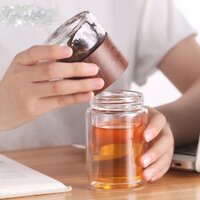Bình Lọc Trà Thuỷ tinh- 2 lớp