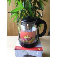 Bình Lọc Trà Thủy Tinh Loại Dày 1500ml Sang Trọng - CÓ LỖ LỌC TRÀ INOX - BÌNH PHA TRÀ CHẾ CAFE TIỆN LỢI 2in1