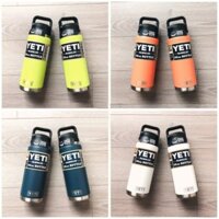 Bình Ly Giữ Nhiệt YETI USA Rambler thép cao cấp không rỉ 36oz 30oz 26oz 18oz 10oz ống hút inox nắp Chugcap HotShot Straw