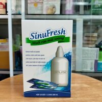 Bình + muối rửa mũi xoang Cát Linh Sinufresh , Hộp 10 gói muối và 1 bình xịt 180ml