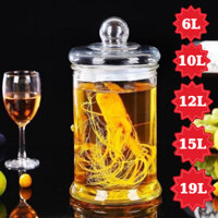 Bình Ngâm Rượu Dáng Trụ Trơn 6L, 8L, 10L, 12L, 15L, 19L, 25L Có Vòi, Không Vòi