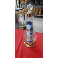 BÌNH NGÂM RƯỢU SÂM, ĐINH LĂNG, HOA QUẢ THỦY TINH 1.5 LÍT