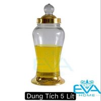 Bình Ngâm Rượu Sâm Thủy Tinh 7 Lít