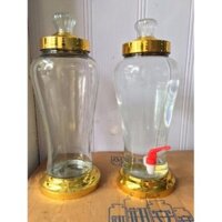 Bình Ngâm Rượu Thuỷ Tinh 3 Lít , 4 Lít ,7 Lit Không Vòi và có Vòi
