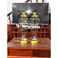 Bình Ngâm Rượu Thuỷ Tinh 3 Lít , 4 Lít , 7 Lit Không Vòi và có Vòi Inox