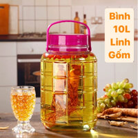 Bình ngâm rượu thuỷ tinh 8l, 10l, 12l, 16l ( không van )