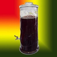 Bình ngâm rượu thủy tinh trụ rồng 10 lít