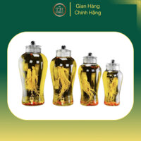 Bình ngâm rượu thủy tinh Borosilicate kiểu dáng HỒ LÔ có van chiết rót