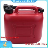 Bình Nhiên Liệu Ô Tô 5L Có Thể Dự Phòng Nhựa Xăng Gas Hộp Đựng Nhiên Liệu Chống Tĩnh Điện Có Ống Cho Xe Du Lịch
