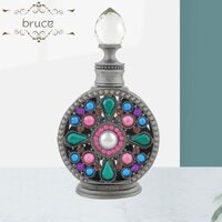 Bình nhỏ giọt tinh dầu BRUCE, Bình nước hoa rỗng có thể đổ lại 15ml, Bình xịt du lịch Trung Đông sang trọng Retro