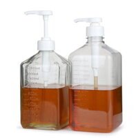 Bình nhựa 1600ml đựng nước đường, syrup, có pump chuyên dụng