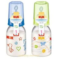 Bình nhựa cổ nhỏ núm silicone Nuk110ml