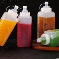 Bình nhựa vuông đựng sốt, mứt trái cây