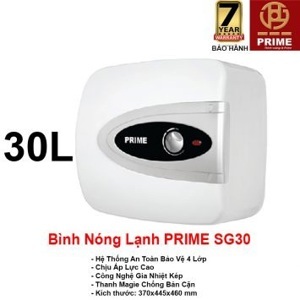 Bình nóng lạnh Prime SG30 - 30 lít