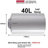 Bình Nóng Lạnh Ariston 40L PRO-R 40