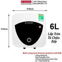 Bình Nóng Lạnh Ariston 6L AN2 LUX 6UE (6L- Lắp Tủ Trên)