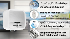 Bình nóng lạnh Ariston Andris2 30LUX - 30 lít