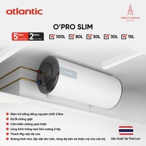 Bình nóng lạnh Atlantic OPRO SLIM 50L