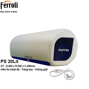 Bình nóng lạnh Ferroli Puffin PS20 - 20 lít