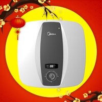 Bình nóng lạnh gián tiếp Midea vuông D30-25VA1 Tặng công lắp đặt