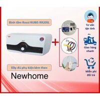 BÌNH NÓNG LẠNH GIÁN TIẾP ROSSI RUBIS Ngang 30 Lít Ngang [ tặng kèm dôi dây cấp ]