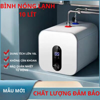 Bình nóng lạnh mini dung tích 10 lít,công suất 1500w thiết kế sang trọng nhỏ gọn tiện lợi dùng cho nhà bếp , nhà tắm...