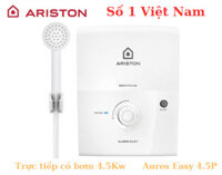Bình nóng lạnh trực tiếp có bơm Ariston 4,5KW Aures Easy 4.5P
