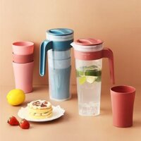 Bình nước 1 lít kèm 4 ly tiện lợi