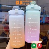 Bình Nước 2 Lít Chia Vạch Dành Cho Người Tập Gym Người Lười Uống Nước