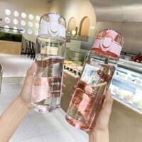 Bình Nước Bằng Nhựa 780Ml Để Uống Trà Cà Phê Thể Thao Cầm Tay Dụng Cụ Nhà Bếp Bình Nước Trẻ Em Đi Học Trong Suốt