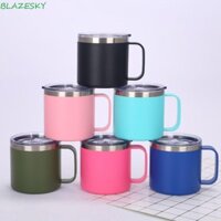 Bình Nước Cách Nhiệt BLAZESKY, Cốc Tay Cầm 12oz / 14oz bằng Thép Không Gỉ, Hai Lớp Bền Đơn Giản Giữ Lạnh Và Nhiệt Mini Hút Chân Không Sữa