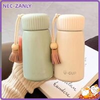 Bình nước cách nhiệt NEC-ZANLY, Bình bỏ túi Cốc giữ nhiệt Mini bằng thép không gỉ, Cốc cà phê du lịch di động 250 / 400ml chống rò rỉ