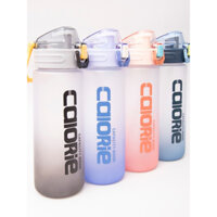 Bình Nước Calorie 800ml Thể Thao Nhựa PVC Cao Cấp Đẹp Có Ống Hút Mẫu Mới Dung Tích Lớn Siêu Bền Tiện Lợi