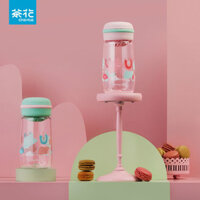 Bình nước Camellia Chất liệu Tritan cấp thực phẩm Bình nước cho học sinh và trẻ em Bình nước nhựa chịu nhiệt độ cao Quà tặng