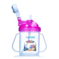 Bình nước cao cấp 2 tay cầm nắp bật 200ml Upass