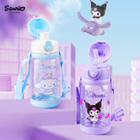 Bình Nước Cho Bé ELSA DISNEY MARVEL 1 Bình có 2 Nắp ,Nắp Gắn Ống Hút và Nắp Uống Trực Tiếp