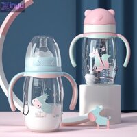 Bình Nước Cho Bé Ống Hút Silicon PP Chống Sốc Bình & Cốc Nước Cho Bé
