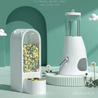 Bình nước cho hamster, bình nước tự động, thức ăn cho hamster vàng, bát thức ăn, đồ dùng cho thỏ