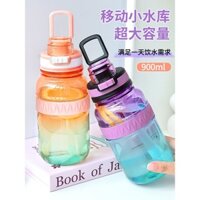 Bình nước cho trẻ em, cốc nhựa dung tích lớn cho trường học, bình nước thể thao mùa hè cho học sinh, cốc có ống hút di động, mẫu mới