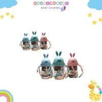 Bình nước có ống hút cho bé tập uống có van chống sặc cao cấp 300ml chịu nhiệt tốt BBShine