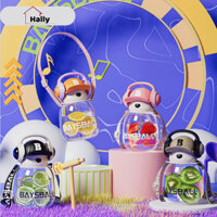 Bình Nước Có Ống Hút Hình Gấu Dễ Thương Kèm Dây Đeo Dung Tích 680ml Bình Đựng Nước Chịu Nhiệt Tốt HALLY - BN01