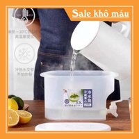 Bình Nước Có Vòi 3.5L, Chất Liệu Nhựa, Dùng Trữ Nước Lọc, Nước Hoa Quả Trong Tủ Lạnh An Toàn [BINH NUOC CO VOI] deal Soc