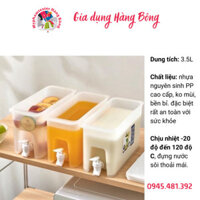 Bình nước có vòi để tủ lạnh 3,5l đa năng tiện lợi Việt Nhật