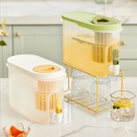 Bình Nước Có Vòi Để Tủ Lạnh Chất Liệu Nhựa Dẻo PP Cao Cấp Dung Tích 3.9L Có bộ Lọc Tiện Dụng