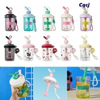 Bình Nước CQCJ, Có Ống Hút 580ML Cốc Uống, Tay Cầm Di Động Kawaii Nắp Bụi Ống Hút Chống Rò Rỉ Whey Protein Shaker Chai Nước Trái Cây