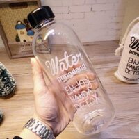 Bình nước Detox đẹp " Water Pongdang" 1000 ml ( màu trong suốt ) - Kèm 1 Túi Vải
