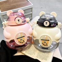 Bình Nước Dung Tích Lớn 1100ml Họa Tiết Hoạt Hình Dễ Thương