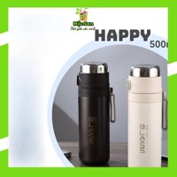 Bình nước giữ nhiệt 500ml tiện dụng- Mộc san Shop. Thế giới cốc xinh
